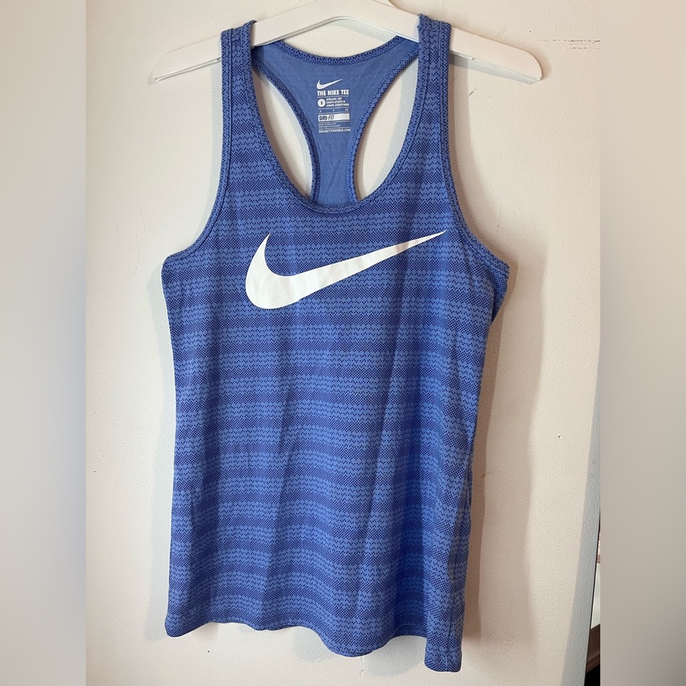 Nike Athletic Blue Dri-FIT Tank Top